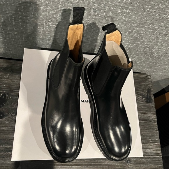 NIB Isabel Marant - Castay leather Chelsea boots Black - Picture 9 of 11